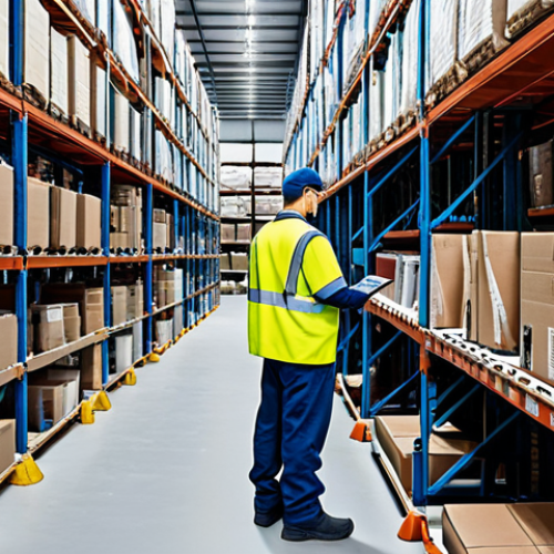 Home 8 **
"A well-organized warehouse scene showcasing returned goods being processed, fully clothed workers inspecting items with tablets, shelves stocked with products ready for refurbishment, appropriate content, safe for work, professional logistics operation, perfect anatomy, natural proportions, high resolution."
**
