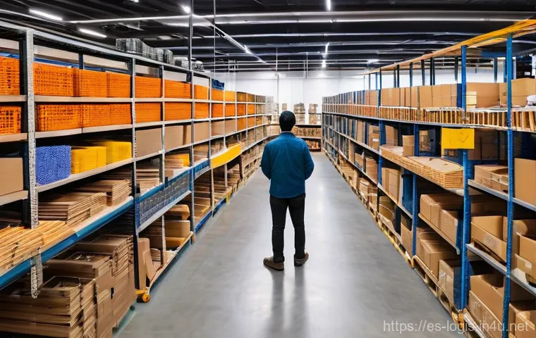 AI 기반 수요 예측 물류 - **Prompt:** A state-of-the-art logistics control center located in Valencia, Spain. The scene featur...